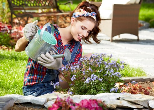 Local gardeners improving residential gardens in Custom House